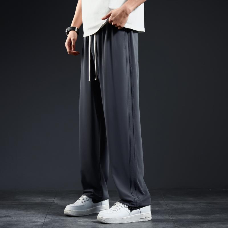 メンズ ファッション 服 男性用 オシャレ シンプル 大人 かっこいい ストリート 夏 薄手 スウェット パンツ ズボン 履物 速乾 ストレート