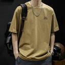 メンズ ファッション 男性用 オシャレ シンプル 大人 かっこいい 大きいサイズ ストリート 紳士服 厚手 300 g 半袖 T シャツ ゆったり 夏 T シャ...