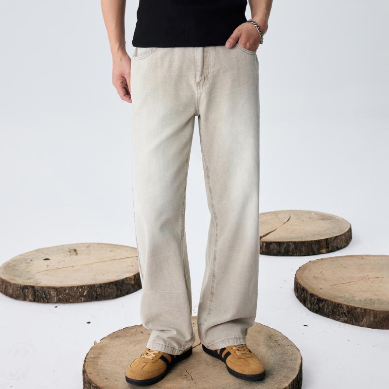 メンズ ファッション 服 男性用 オシャレ シンプル 大人 かっこいい ストリート 軽量 ブリーチ ストレ..