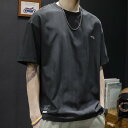メンズ ファッション 男性用 オシャレ シンプル 大人 かっこいい 大きいサイズ ストリート 紳士服 冷感 スムース 素材 プリント 半袖 T シャツ 夏 薄手 ゆったり 速乾 スポーツ 半袖 T シャツ