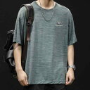メンズ ファッション 男性用 オシャレ シンプル 大人 かっこいい 大きいサイズ ストリート 紳士服 冷感 半袖 T シャツ 夏 薄手 通気性 ゆったり 半袖 T シャツ