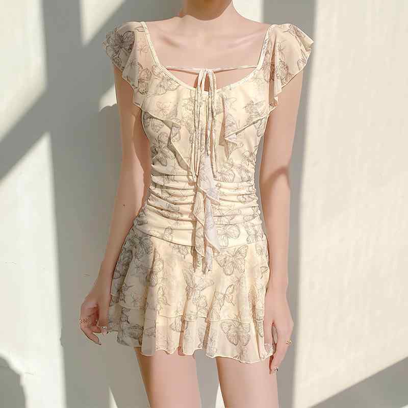 レディース 水着 ファッション 服 オシャレ 女性用 シンプル 大人カワイイ 温泉 2025 スリム ワンピース 海辺 バカンス バケーション レトロ