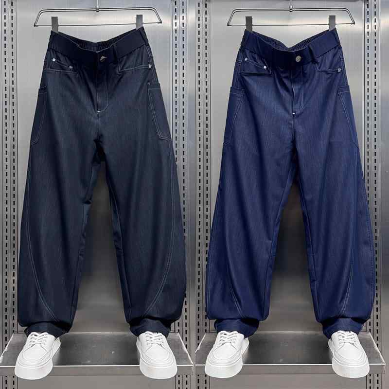 Rakuten - メンズ ファッション 服 男性用 オシャレ シンプル 大人 かっこいい ストリート 夏 薄手 冷感 リネン ファッション ゆったり ストレート 細身 カジュアル パンツ ワイド レッグ