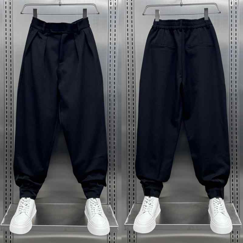 メンズ ファッション 服 男性用 オシャレ シンプル 大人 かっこいい ストリート ドレープ パンツ ブーツ ベルベット カフス パンツ ハイエンド クールカジュアル