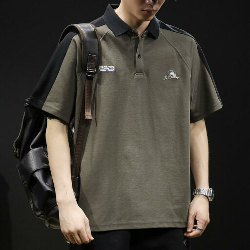 メンズ ファッション 男性用 オシャレ シンプル 大人 かっこいい 大きいサイズ ストリート 紳士服 アメリカン カラー ブロック ポロシャツ 半袖 T シャツ 夏 ゆったり T シャツ メンズ ファッション 男性用 オシャレ シンプル 大人 かっこいい 大きいサイズ ストリート 紳士服 アメリカン カラー ブロック ポロシャツ 半袖 T シャツ 夏 ゆったり T シャツ