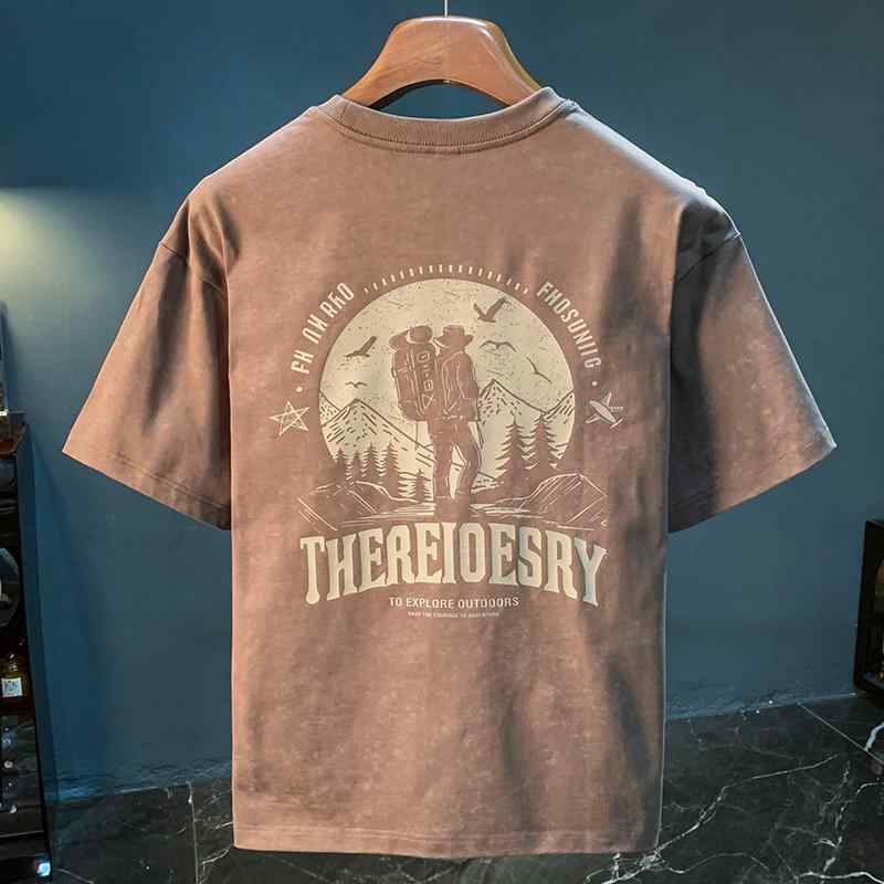 メンズ ファッション 服 用 オシャレ シンプル 大人 かっこいい ストリート 夏コーデ ウォッシュ プリント 半袖 T シャツ コットン