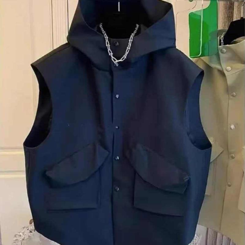 メンズ ファッション 服 用 オシャレ シンプル 大人 かっこいい ストリート 夏コーデ ダブル ウェア ベスト ジャケット