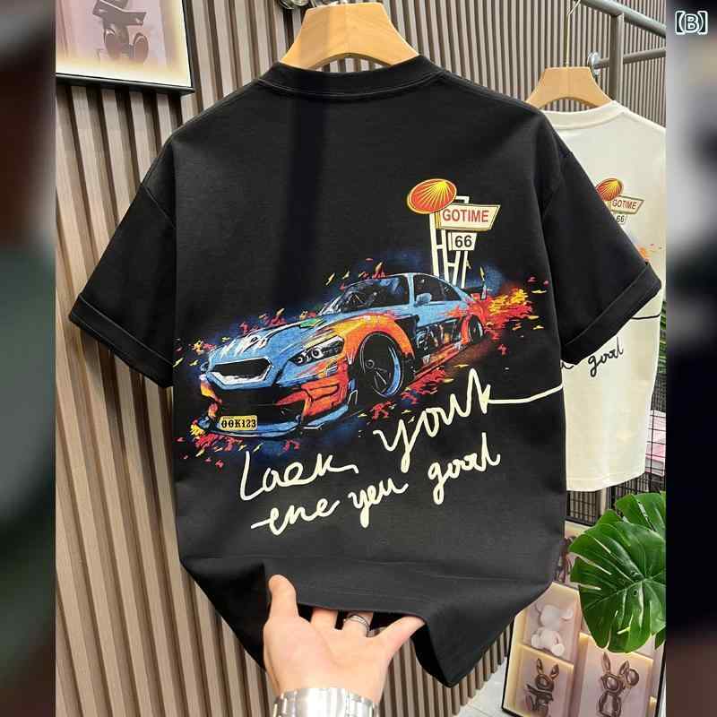 メンズ ファッション 服 用 オシャレ シンプル 大人 かっこいい ストリート 夏コーデ コットン 半袖 T シャツ トップス レトロ