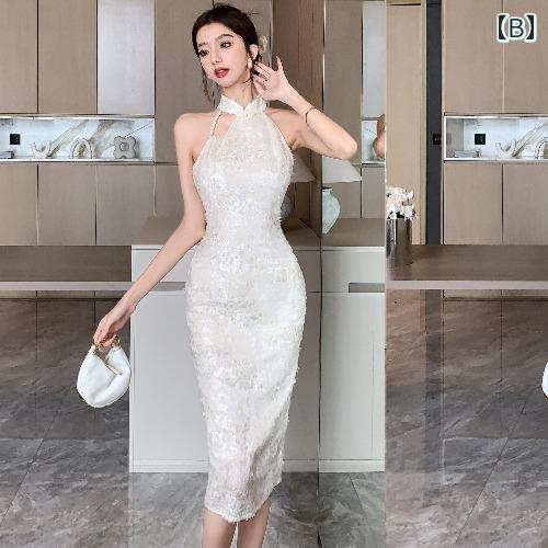 ドレス チャイナ コスプレ パフォーマンス 撮影 衣装 レディース 女性 夏 フレッシュ ガールズ ハイエンド エレガント レトロ ロング