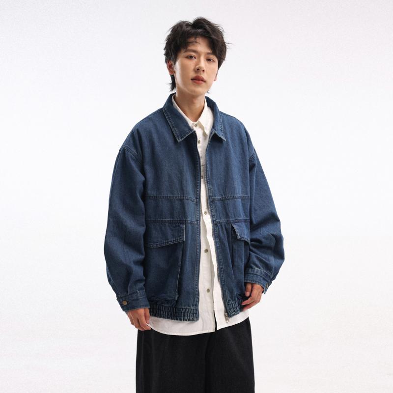 メンズ ファッション 服 用 オシャレ シンプル 大人 かっこいい ストリート レトロ デニム ジャケット ウォッシュ