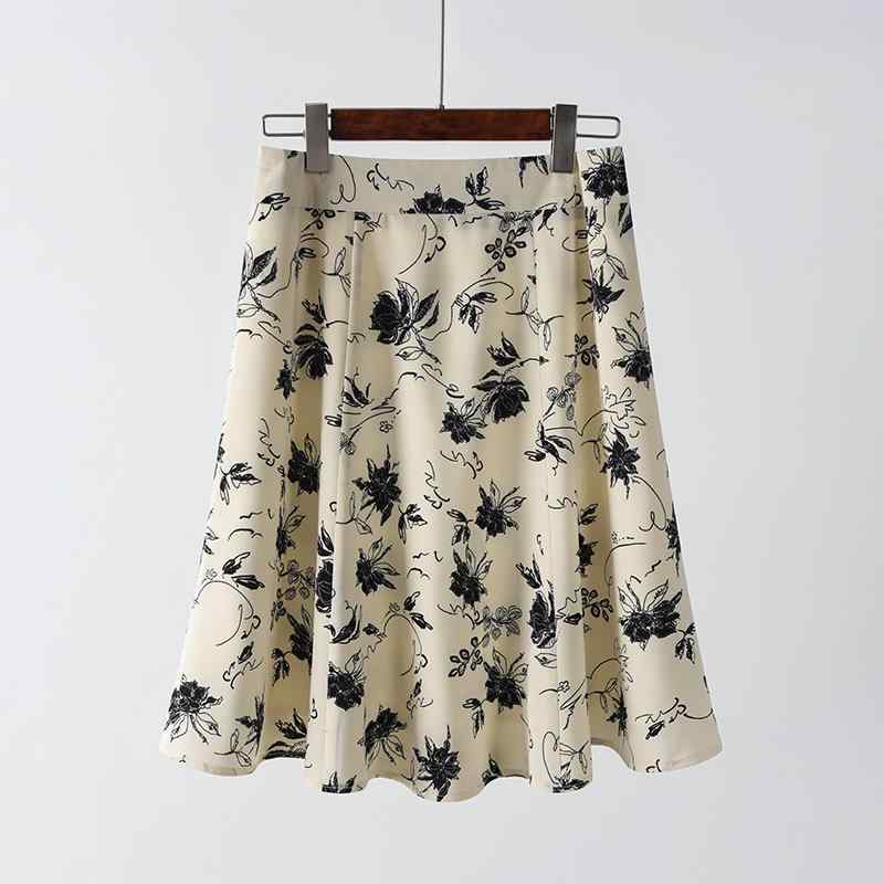 夏コーデ レディース ファッション 服 オシャレ カワイイ 女性用 シンプル 大人カワイイ 大きいサイズ 婦人服 フレンチ シフォン 花柄 スカート 夏 ハイウエスト Aライン アンブレラ スカートのサムネイル