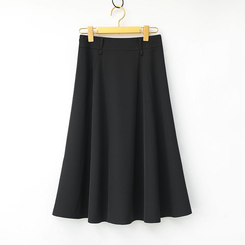 夏コーデ レディース ファッション 服 オシャレ カワイイ 女性用 シンプル 大人カワイイ 大きいサイズ 婦人服 黒 アンブレラ スカート 通勤ウェア エレガント Aライン ロング