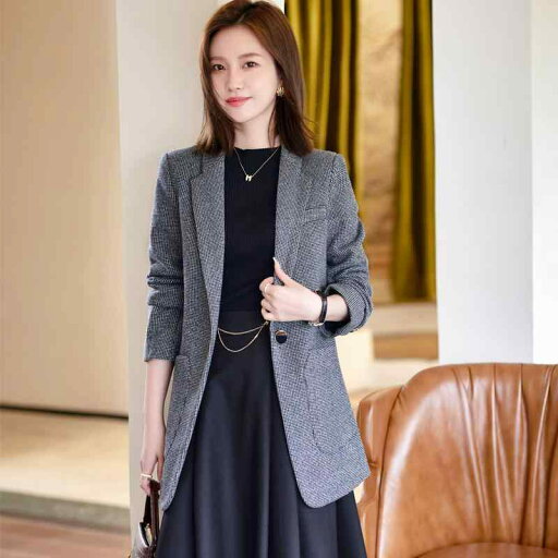 レディース ファッション 業務 ユニフォーム 制服 コスプレ衣装 女性用 スーツ ジャケット 韓国 英国 ハイエンド レトロ 千鳥格子 ウエスト トップ レディース ファッション 業務 ユニフォーム 制服 コスプレ衣装 女性用 スーツ ジャケット 韓国 英国 ハイエンド レトロ 千鳥格子 ウエスト トップ