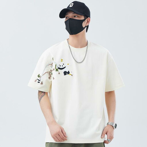 メンズ ファッション 男性用 オシャレ シンプル 大人 かっこいい 大きいサイズ ストリート 紳士服 夏 アジアン 刺繍 半袖 T シャツ カップル 半袖 T シャツ メンズ ファッション 男性用 オシャレ シンプル 大人 かっこいい 大きいサイズ ストリート 紳士服 夏 アジアン 刺繍 半袖 T シャツ カップル 半袖 T シャツ