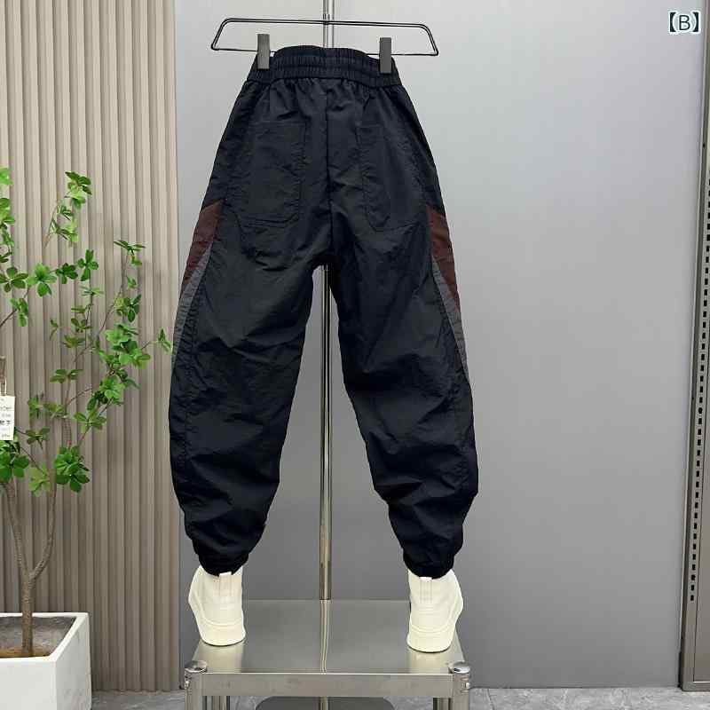 メンズ ファッション 服 男性用 オシャレ シンプル 大人 かっこいい ストリート 夏 速乾 スリム フィット パンツ ズボン 履物 ズボン スポーツ