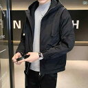 メンズ ファッション 男性用 オシャレ シンプル 大人 かっこいい 大きいサイズ ストリート 紳士服 アーミーグリーン 春 ジャケット ワークジャケット カジュアル 春秋 フード付き トップス