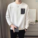 メンズ ファッション 男性用 オシャレ シンプル 大人 かっこいい 大きいサイズ ストリート 紳士服 ラウンドネック スウェットシャツ 春秋 韓国スタイル 春 トップス ボトムス