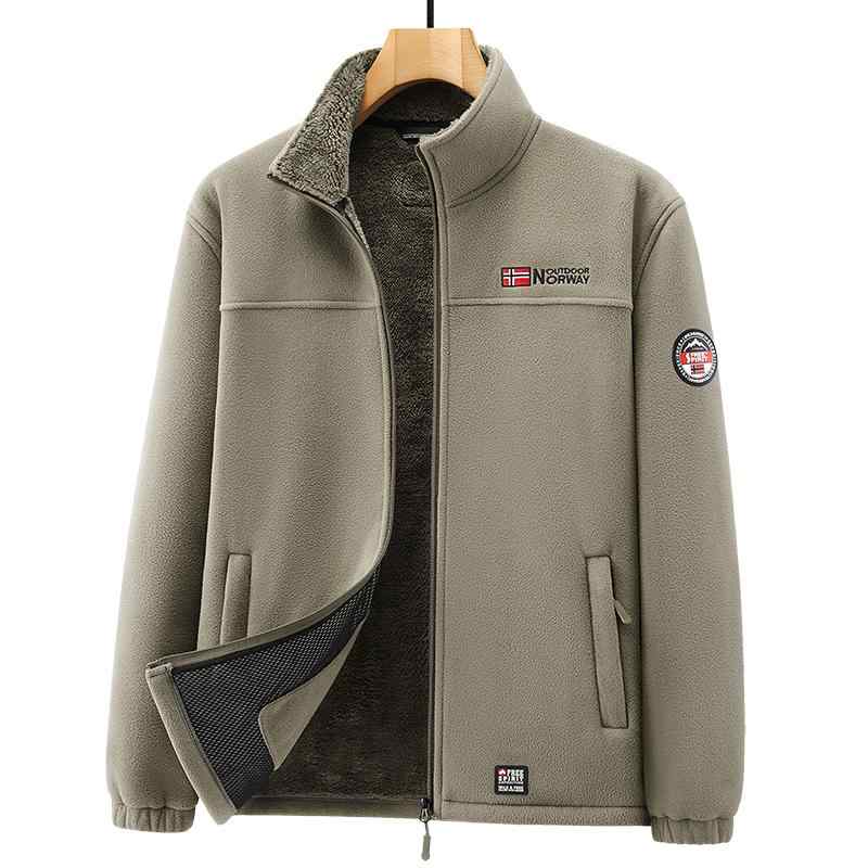 メンズ ファッション 服 男性用 オシャレ シンプル 大人 かっこいい ストリート ベルベット 厚手 カーディガン セーター 暖かい アウター カジュアル スタンドカラー ジャケット