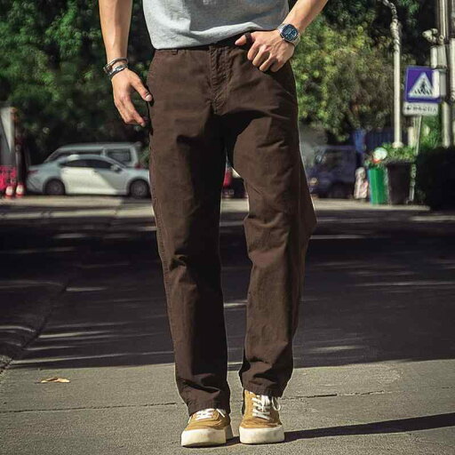 メンズ ファッション 服 男性用 オシャレ シンプル 大人 かっこいい ストリート アメリカン サマー ブラウン パンツ ストレート コットン カジュアル ゆったり ワークパンツ メンズ ファッション 服 男性用 オシャレ シンプル 大人 かっこいい ストリート アメリカン サマー ブラウン パンツ ストレート コットン カジュアル ゆったり ワークパンツ