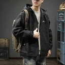 メンズ ファッション 男性用 オシャレ シンプル 大人 かっこいい 大きいサイズ ストリート 紳士服 春秋 アウトドア ジャケット 登山 ジャケット アメリカン 機能性 風 フード付き ワークジャケット