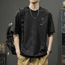 メンズ ファッション 男性用 オシャレ シンプル 大人 かっこいい 大きいサイズ ストリート 紳士服 夏 冷感 半袖 T シャツ ラウンドネック 半袖 軽量 通気性 速乾 T シャツ トップス