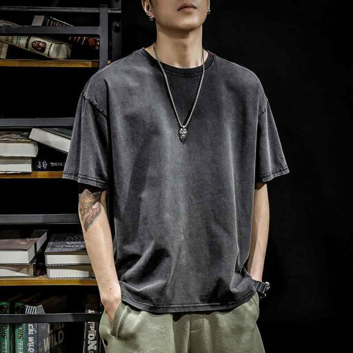 メンズ ファッション 男性用 オシャレ シンプル 大人 かっこいい 大きいサイズ ストリート 紳士服 アメリカン ウォッシュド レトロ 半袖 T シャツ 夏 厚手 綿 半袖 ゆったり 無地 T シャツ メンズ ファッション 男性用 オシャレ シンプル 大人 かっこいい 大きいサイズ ストリート 紳士服 アメリカン ウォッシュド レトロ 半袖 T シャツ 夏 厚手 綿 半袖 ゆったり 無地 T シャツ