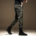 メンズ ファッション 男性用 オシャレ シンプル 大人 かっこいい 大きいサイズ ストリート 紳士服 アメリカン 高 ミリタリーグリーン 春 ファッション ゆったり ブラック カジュアル パンツ