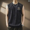 メンズ ファッション 男性用 オシャレ シンプル 大人 かっこいい 大きいサイズ ストリート 紳士服 ハイエンド ベビーブレス レトロ プリント タンクトップ 夏 薄型 スポーツ タンクトップ トレーナー フィットネス 通気性 ノースリーブ T シャツ