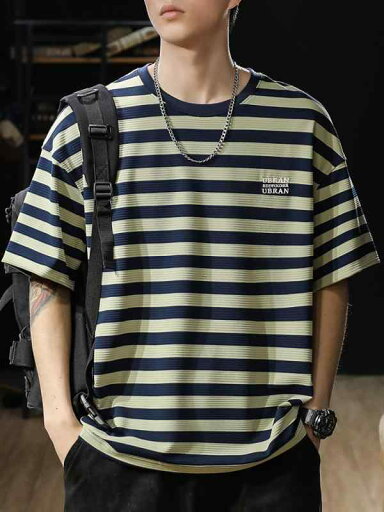 メンズ ファッション 男性用 オシャレ シンプル 大人 かっこいい 大きいサイズ ストリート 紳士服 アメリカン ストライプ 半袖 T シャツ 夏 半袖 シャツ クール 通気性 T シャツ メンズ ファッション 男性用 オシャレ シンプル 大人 かっこいい 大きいサイズ ストリート 紳士服 アメリカン ストライプ 半袖 T シャツ 夏 半袖 シャツ クール 通気性 T シャツ