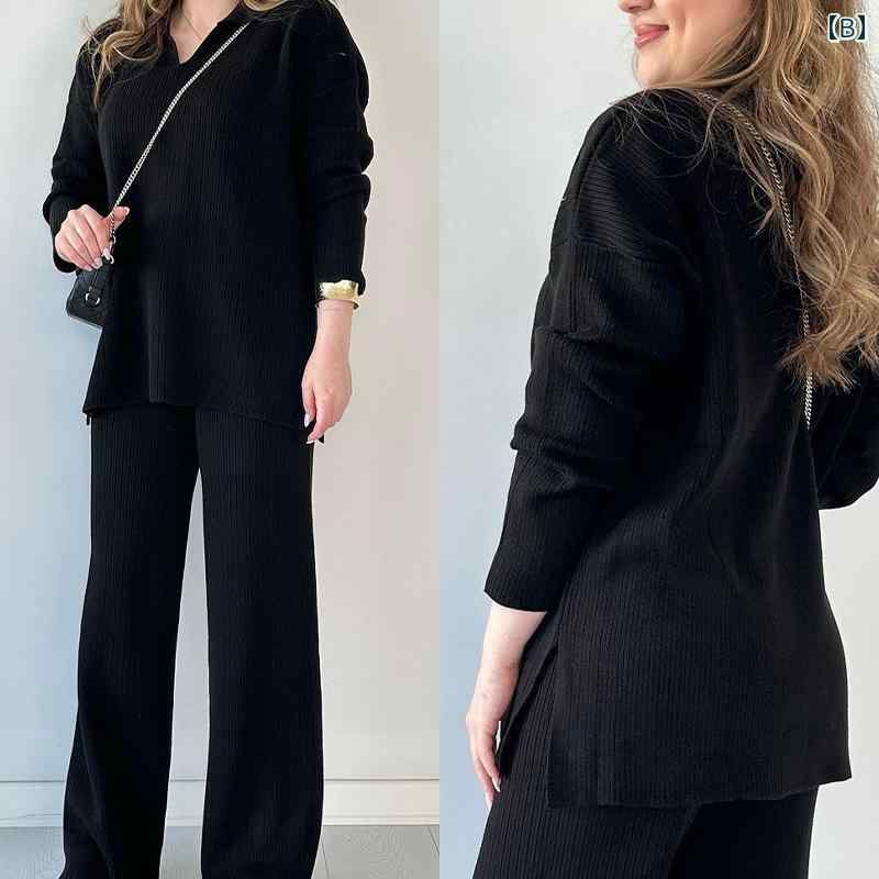 ファッション レディース 服 オシャレ カワイイ 女性用 シンプル 無地 ニット ツーピース licot-13213146 リコット サンプル画像3