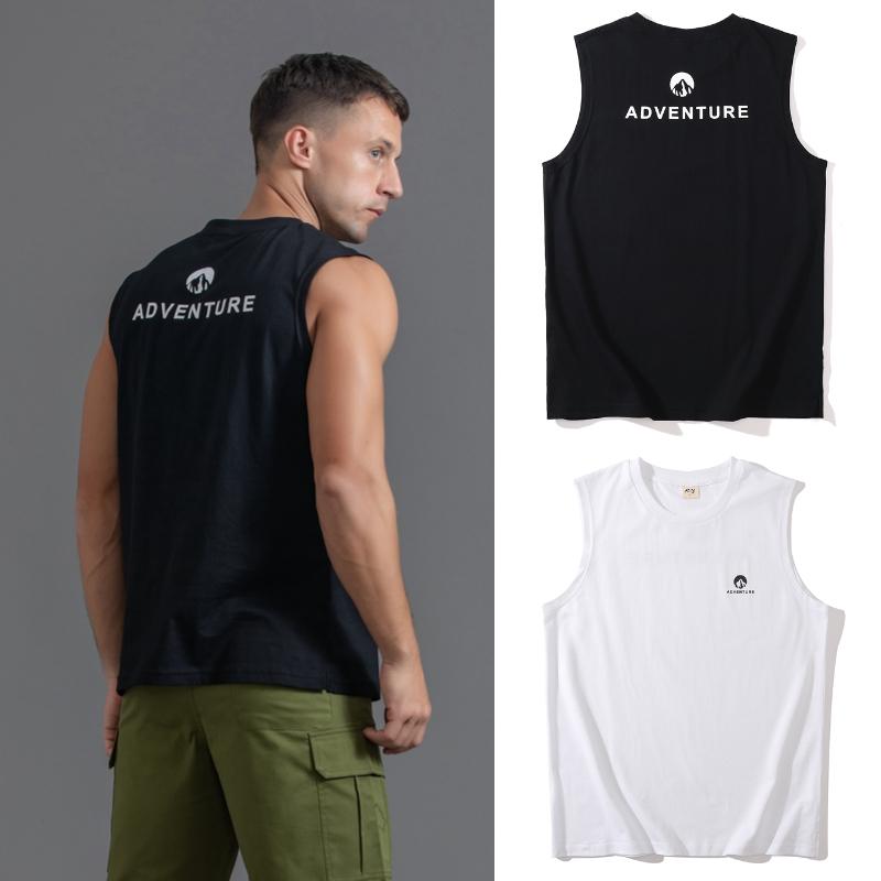 メンズ ファッション 服 男性用 オシャレ シンプル 大人 かっこいい ストリート フィットネストレーニング バスケットボール アメリカン ベスト Tシャツ 綿 通気性 ノースリーブベスト