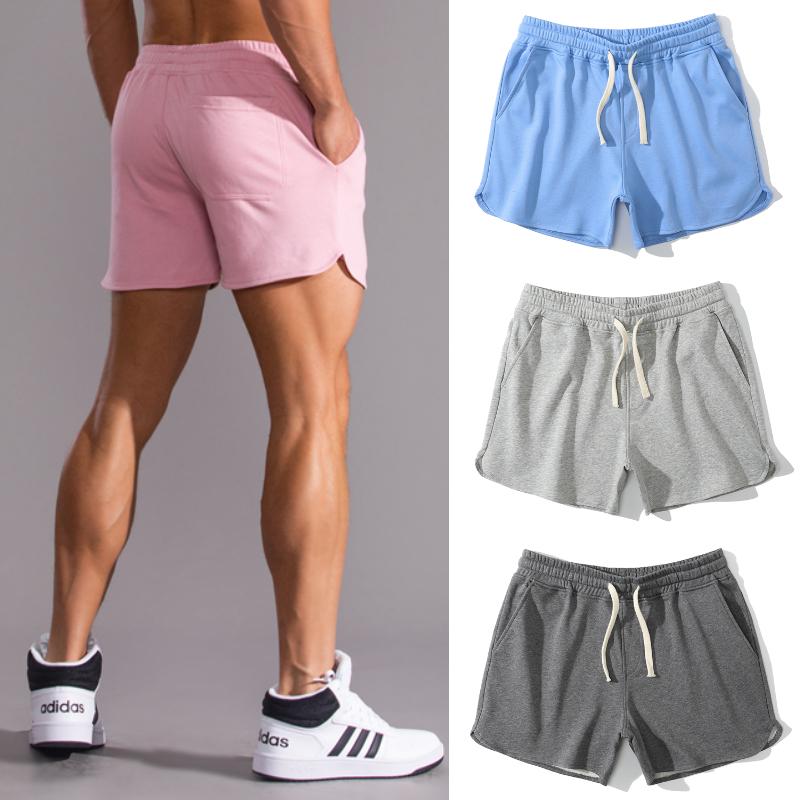 乐天商城 - メンズ ファッション 服 男性用 オシャレ シンプル 大人 かっこいい ストリート 夏 筋力 トレーニング ランニング スポーツ パンツ 綿 角 スリット ゆったり アメリカン