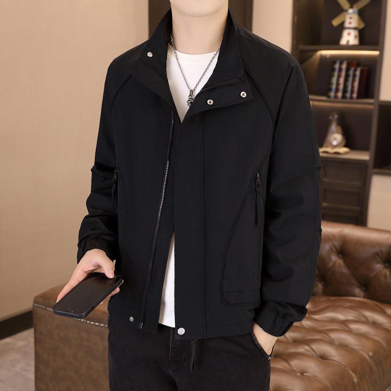 メンズ ファッション 服 男性用 オシャレ シンプル 大人 かっこいい ストリート ファッション ジャケット ハイエンド 黒 コート ジャケット トップ