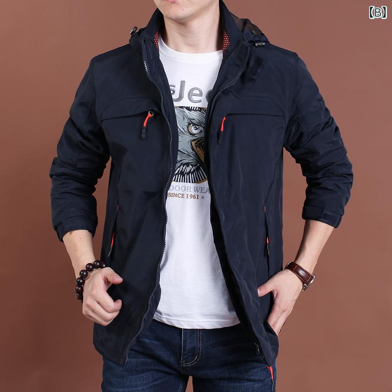 メンズ ファッション 服 男性用 オシャレ シンプル 大人 かっこいい ストリート アウトドア ジャケット カジュアル ゆったり ワーク ジャケット 薄手 トップス