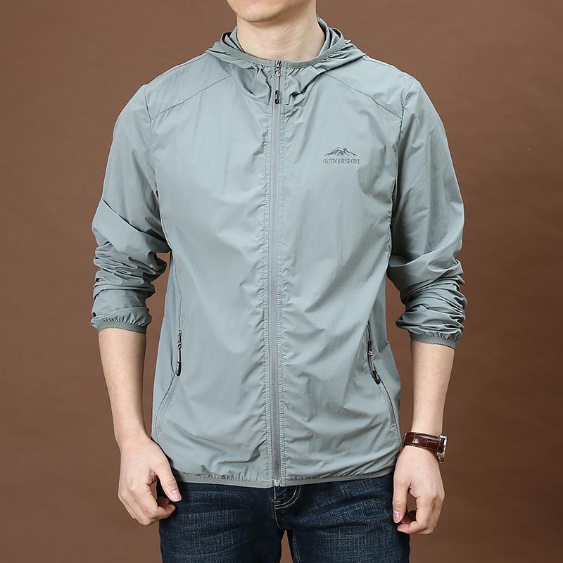 Other Apparel - メンズ ファッション 服 男性用 オシャレ シンプル 大人 かっこいい ストリート ライト スポーツ ファッション フード付き 日焼け防止 衣類 複数サイズ