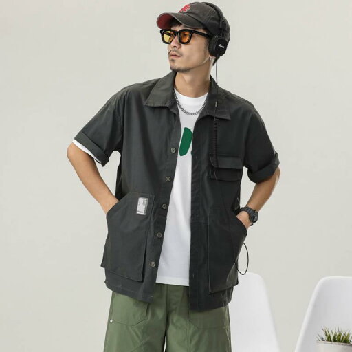 メンズ ファッション 服 男性用 オシャレ シンプル 大人 かっこいい 大きいサイズ ストリート 紳士服 ワークウェア 半袖 シャツ 夏 薄手 カジュアル ジャケット マルチ ポケット 半袖 シャツ メンズ ファッション 服 男性用 オシャレ シンプル 大人 かっこいい 大きいサイズ ストリート 紳士服 ワークウェア 半袖 シャツ 夏 薄手 カジュアル ジャケット マルチ ポケット 半袖 シャツ