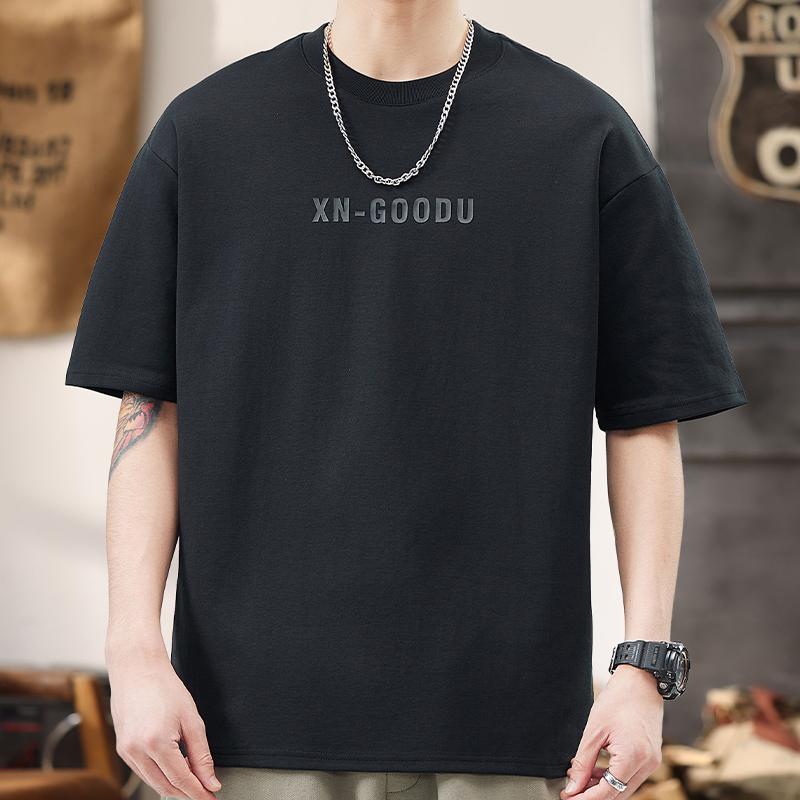メンズ ファッション 服 男性用 オシャレ シンプル 大人 かっこいい ストリート 厚手 半袖 Tシャツ 夏 アメリカン ゆったり 半袖 トップス