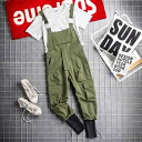 メンズ ファッション 服 男性用 オシャレ シンプル 大人 かっこいい 大きいサイズ ストリート 紳士服 レトロ オーバーオール ズボン メンズ レディース ペアルック カップル 韓国スタイル 九分丈 ヒップ ホップ オーバーオール