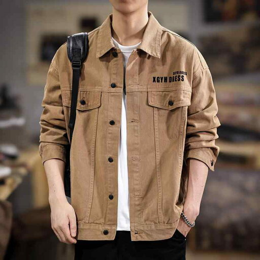 メンズ ファッション 服 男性用 オシャレ シンプル 大人 かっこいい ストリート 春 アメリカン レトロ デニム ジャケット ワーク ジャケット カジュアル ハンティングトップ メンズ ファッション 服 男性用 オシャレ シンプル 大人 かっこいい ストリート 春 アメリカン レトロ デニム ジャケット ワーク ジャケット カジュアル ハンティングトップ