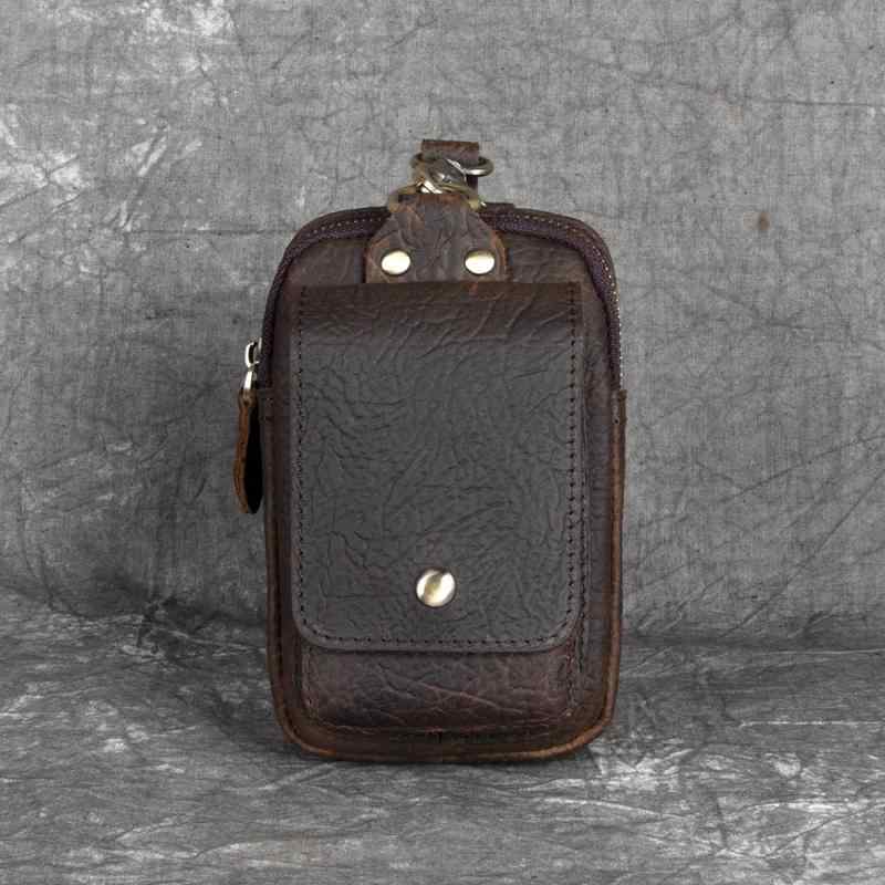 メンズ 鞄 カバン バック ファッション オシャレ アイテム 小物 メンズ バッグ 最上層牛革 バッグ レトロ キャリーオン フック ウエスト メンズ スマホ ベルト