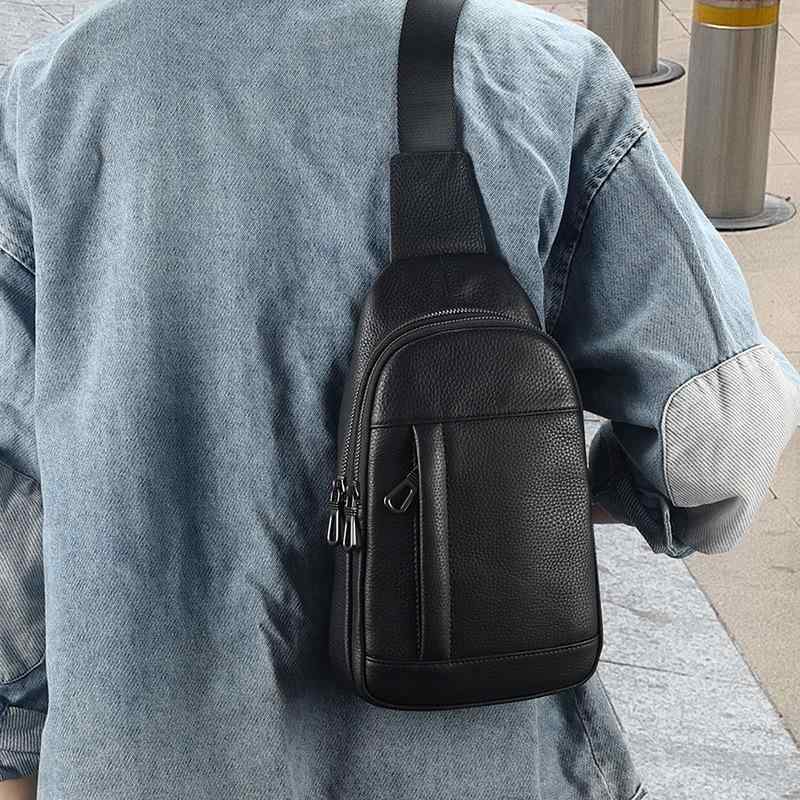 メンズ 鞄 カバン バック ファッション オシャレ アイテム 小物 メンズ メッセンジャー バッグ 革 チェスト バッグ アウトドア レジャー 多機能 バック パック 牛革 大容量 ショルダー バッグ
