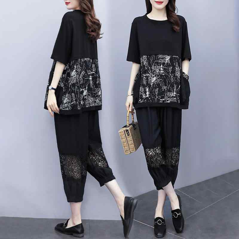 秋コーデ レディース ファッション 大きいサイズ カジュアル コットン リネン 半袖 トップス リネン ツーピース スーツ