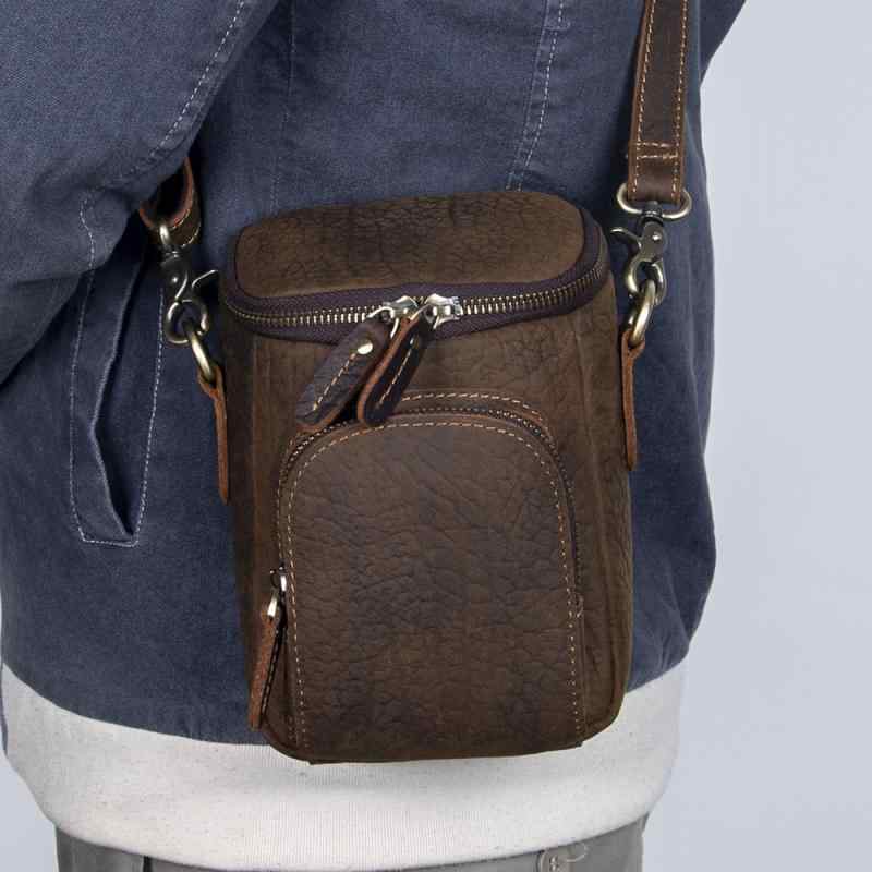 メンズ 鞄 カバン バック ファッション オシャレ アイテム 小物 メンズ ウエスト バッグ 単品 ショルダー メッセンジャー バッグ 携帯電話 アウトドア 作業き ズボン レザー 牛革 革 メンズ バッグ