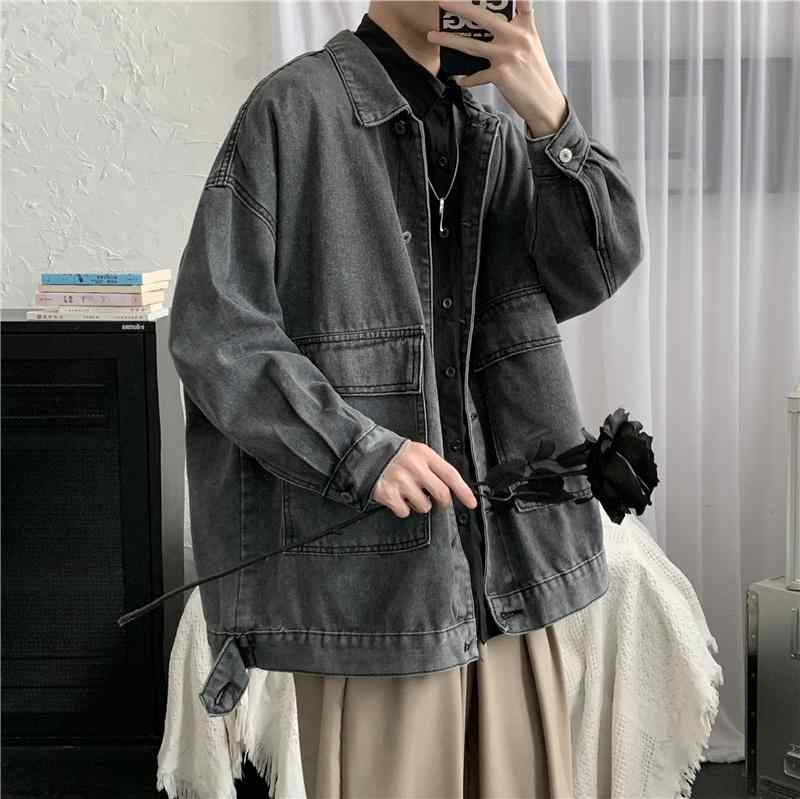 乐天商城 - 春 コーデ メンズ 用 服 シンプル ファッション オシャレ 大人 かっこいい 大きいサイズ ストリート 紳士服 レトロ ウォッシュド ワークウェア デニム ジャケット カップル ウェア カジュアル ジャケット トップス 服