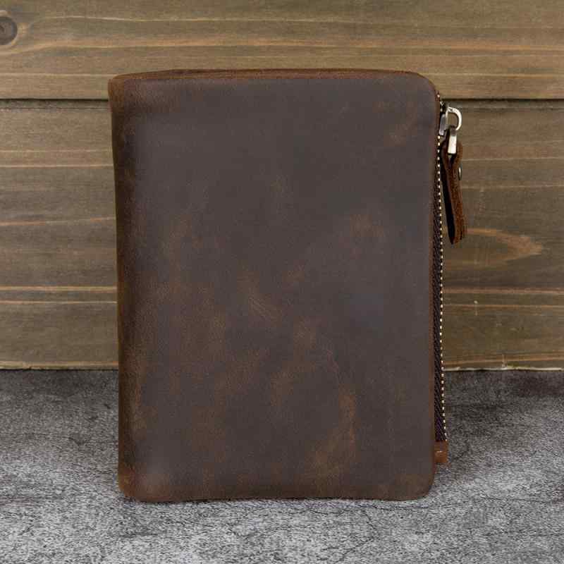 メンズ 鞄 カバン バック ファッション オシャレ アイテム 小物 牛革 メンズ ウォレット 革 縦型 ウォレット 最上層牛革 カジュアル レトロ マルチ カード