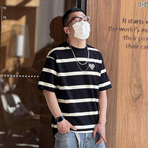 メンズ ファッション 服 男性用 オシャレ シンプル 大人 かっこいい 大きいサイズ ストリート 紳士服 レトロ 刺繍 愛 半袖 T シャツ 夏 ハイエンド ストライプ シンプル カップル T シャツ メンズ ファッション 服 男性用 オシャレ シンプル 大人 かっこいい 大きいサイズ ストリート 紳士服 レトロ 刺繍 愛 半袖 T シャツ 夏 ハイエンド ストライプ シンプル カップル T シャツ