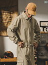 メンズ ファッション 服 男性用 オシャレ シンプル 大人 かっこいい 大きいサイズ ストリート 紳士服 アメリカン ゆったり 取り外し 可能 機能的 アミ カーキ レトロ ワンピース