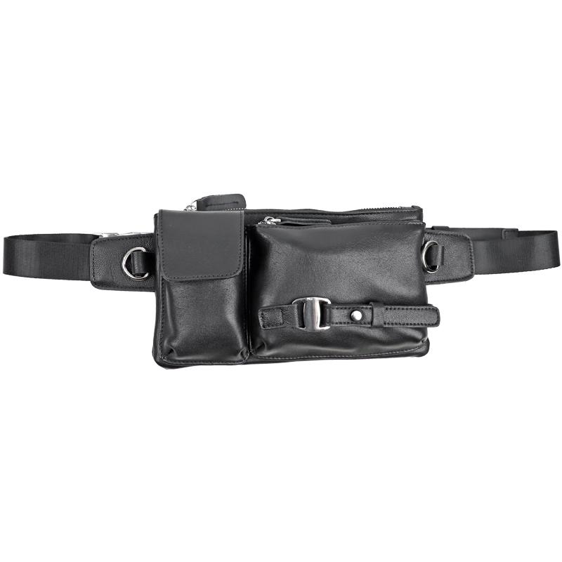 メンズ ファッション オシャレ アイテム 小物 機能チェスト バッグ ソフトシープスキン サイクリング ウエスト バッグ スマホ バッグ チェスト 革 クロスボディ バッグ バックパック