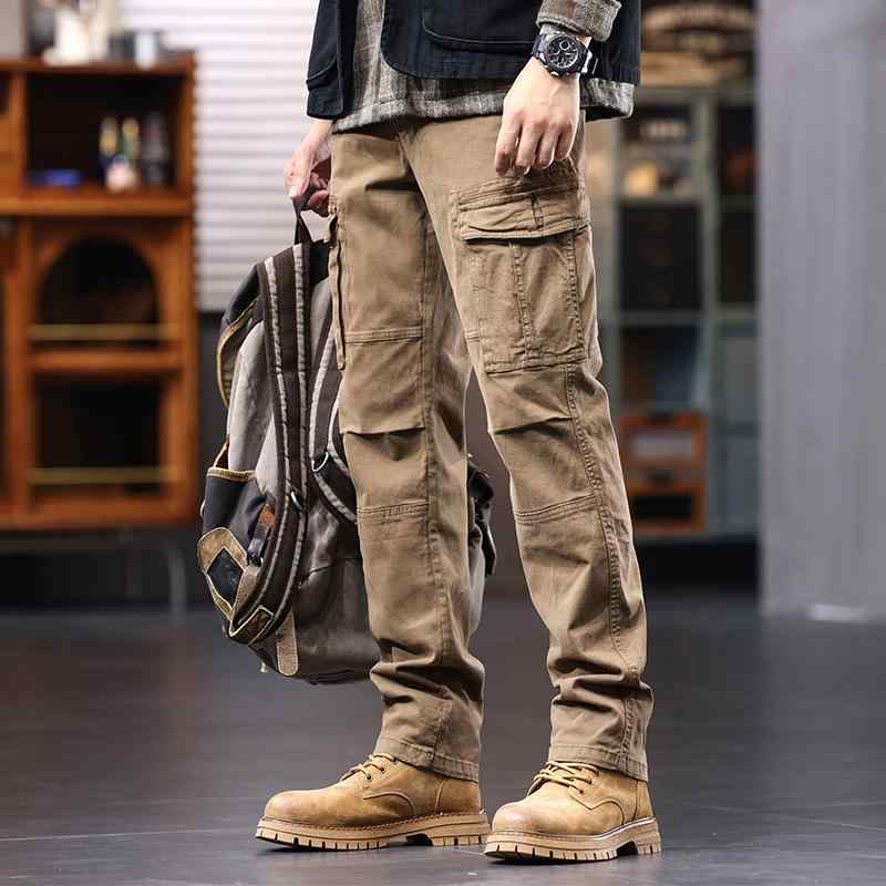 メンズ ファッション 服 男性用 オシャレ シンプル 大人 かっこいい ストリート アメリカン パラシュート 夏 ゆったり ストレート ポケット カジュアル パンツ