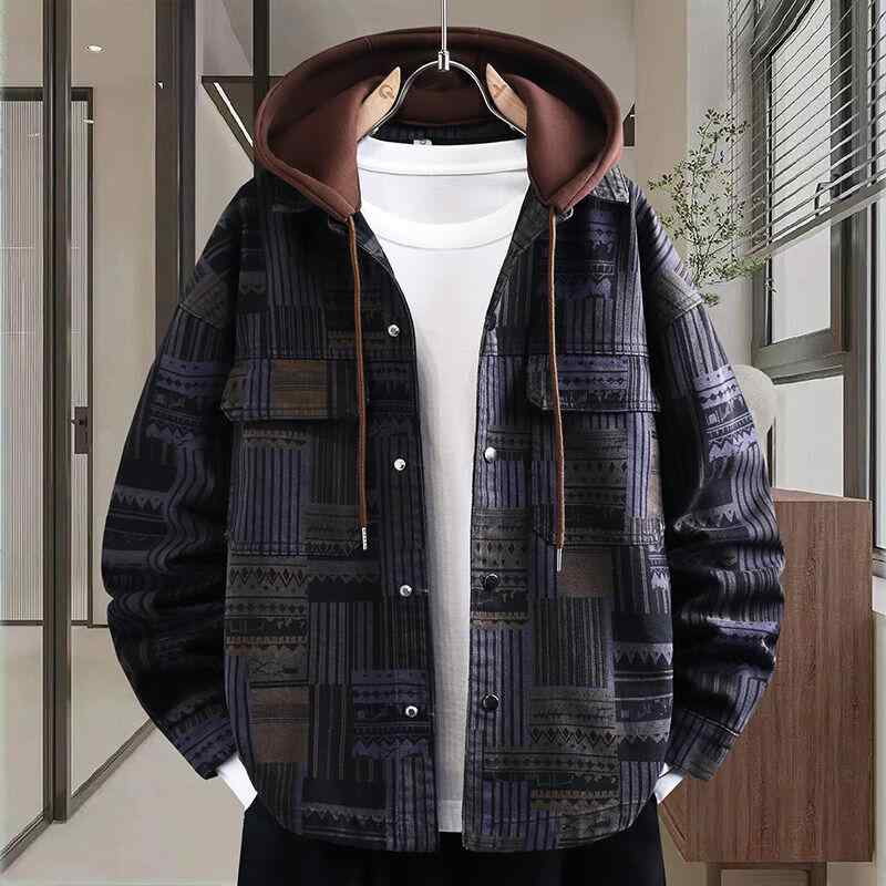 Rakuten - メンズ ファッション 服 男性用 オシャレ シンプル 大人 かっこいい ストリート フード デニム ジャケット スタイル 快適 ジャケット アメリカン カジュアル トップス